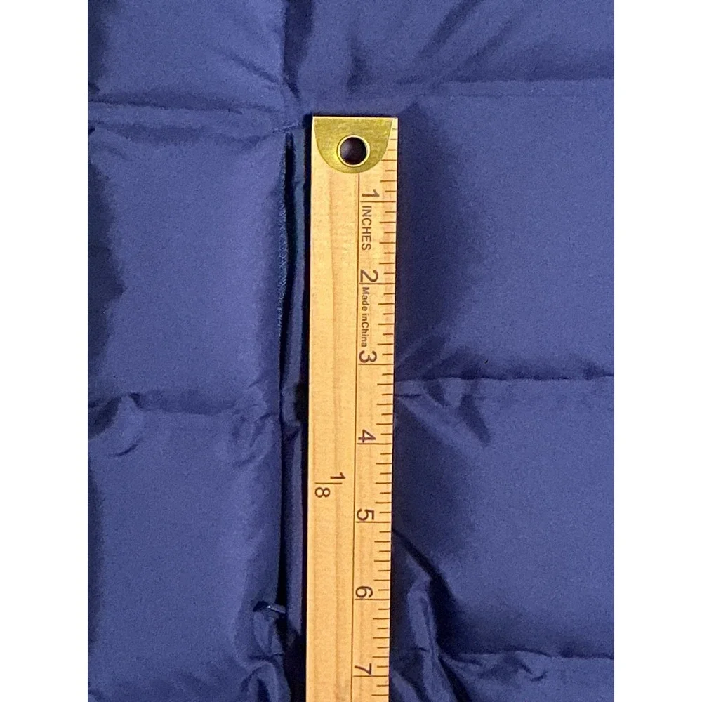 Adidas Hooded Puffer Vest Royal Blue Quilted Full Zip Sleeveless Jacket M‎ - Picture 11 of 14